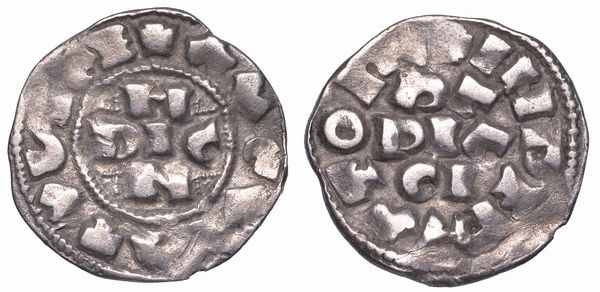 PAVIA. ENRICO II DI FRANCONIA, 1046-1056. Denaro.  - Asta Numismatica - Associazione Nazionale - Case d'Asta italiane