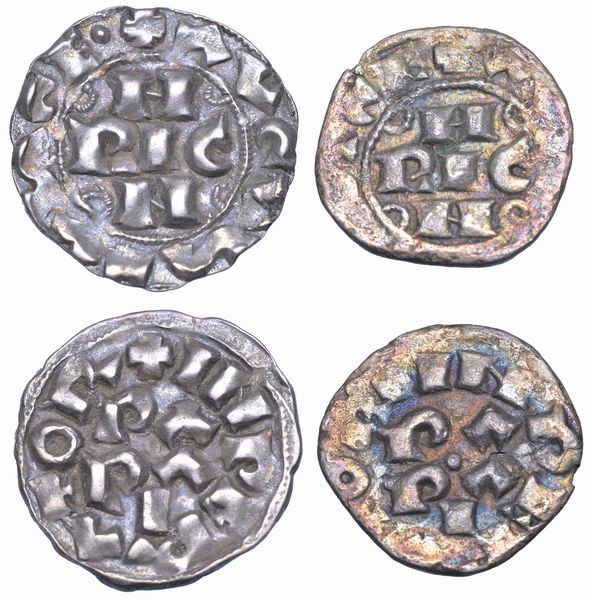 PAVIA. ENRICO III DI FRANCONIA, 1056-1106. Lotto di due esemplari.  - Asta Numismatica - Associazione Nazionale - Case d'Asta italiane