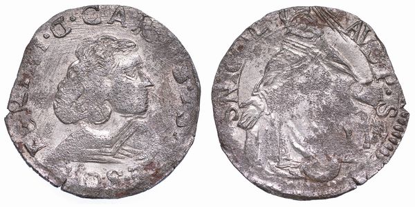 SOLFERINO. CARLO GONZAGA, 1640-1678. Giorgino.  - Asta Numismatica - Associazione Nazionale - Case d'Asta italiane