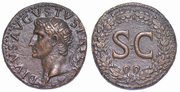 OTTAVIANO AUGUSTO, 27 a.C. - 14 d.C. Dupondio, anni 22-26 (Divo Augusto).  - Asta Numismatica - Associazione Nazionale - Case d'Asta italiane