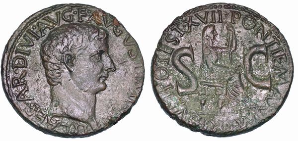 TIBERIO, 14-37. Asse, anni 15-16.  - Asta Numismatica - Associazione Nazionale - Case d'Asta italiane