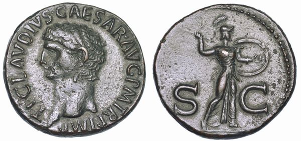 CLAUDIO, 41-54 Asse, anni 50-54. Roma.  - Asta Numismatica - Associazione Nazionale - Case d'Asta italiane