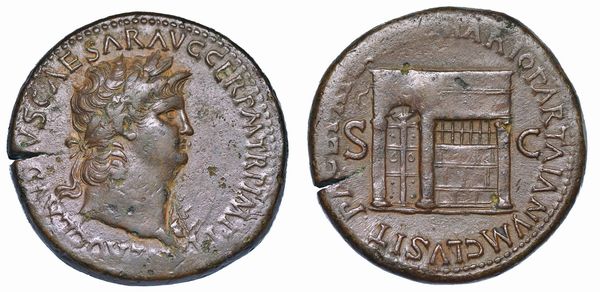 NERONE, 54-68. Sesterzio, anno 65.  - Asta Numismatica - Associazione Nazionale - Case d'Asta italiane