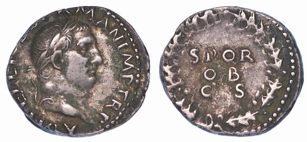 VITELLIO, Aprile - Dicembre 69. Denario.  - Asta Numismatica - Associazione Nazionale - Case d'Asta italiane