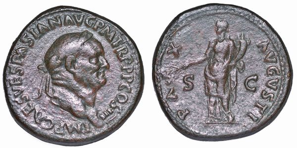 VESPASIANO, 69-79. Sesterzio, anno 71.  - Asta Numismatica - Associazione Nazionale - Case d'Asta italiane