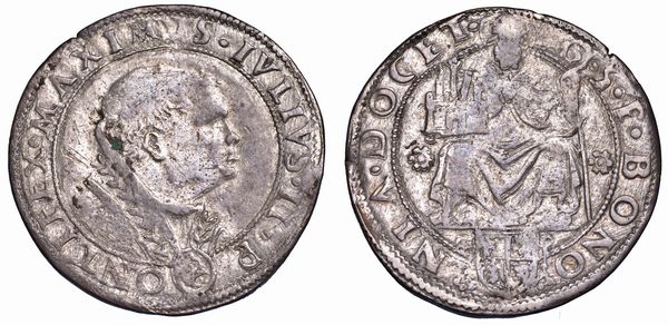 STATO PONTIFICIO. GIULIO II, 1503-1513. Bianco (o Giulio). Bologna.  - Asta Numismatica - Associazione Nazionale - Case d'Asta italiane