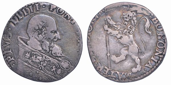 STATO PONTIFICIO. PIO V, 1566-1572. Bianco. Bologna.  - Asta Numismatica - Associazione Nazionale - Case d'Asta italiane