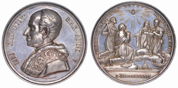 ROMA. LEONE XIII, 1878-1903. Medaglia A. V.  - Asta Numismatica - Associazione Nazionale - Case d'Asta italiane