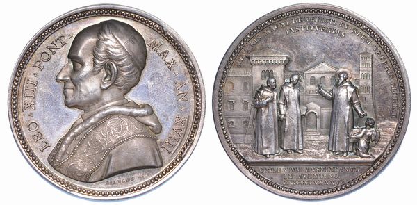 ROMA. LEONE XIII, 1878-1903. Medaglia A. XVIII.  - Asta Numismatica - Associazione Nazionale - Case d'Asta italiane