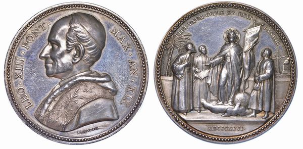 ROMA. LEONE XIII, 1878-1903. Medaglia A. XIX.  - Asta Numismatica - Associazione Nazionale - Case d'Asta italiane