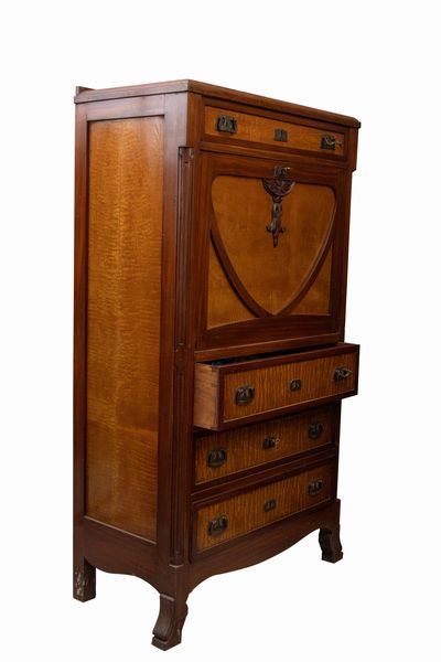 Armadio Secretaire liberty  - Asta Antiquariato Navale dalla Collezione de 