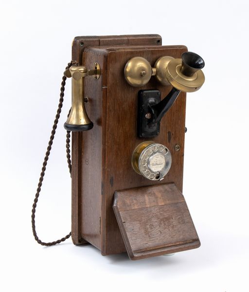 Telefono con cassa in legno da parete  - Asta Antiquariato Navale dalla Collezione de 