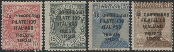 Regno - Congresso Filatelico  - Asta Francobolli e Storia Postale - Associazione Nazionale - Case d'Asta italiane