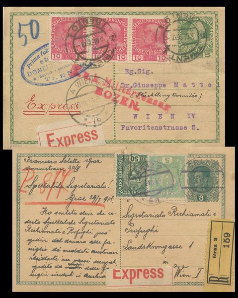 Austria - Storia Postale  - Asta Francobolli e Storia Postale - Associazione Nazionale - Case d'Asta italiane