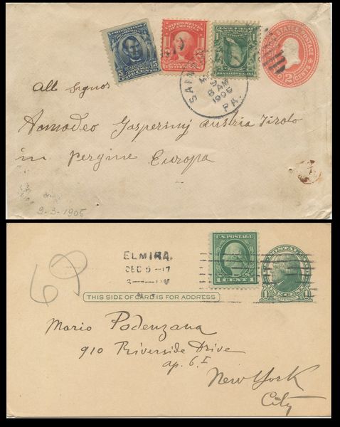 U.S.A. - Collezione di Interi Postali  - Asta Francobolli e Storia Postale - Associazione Nazionale - Case d'Asta italiane