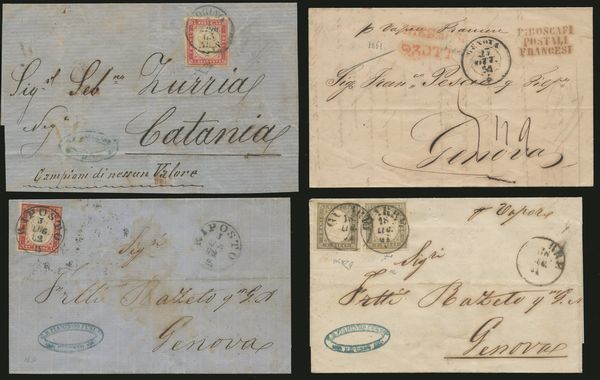 Storia Postale - Collezione ''Vie di Mare''  - Asta Francobolli e Storia Postale - Associazione Nazionale - Case d'Asta italiane