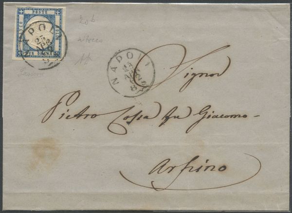 Prov. Napoletane - 2 gr. Ritoccato  - Asta Francobolli e Storia Postale - Associazione Nazionale - Case d'Asta italiane