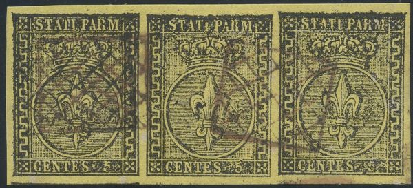 Ducato di Parma - 5cent. n.1  - Asta Francobolli e Storia Postale - Associazione Nazionale - Case d'Asta italiane