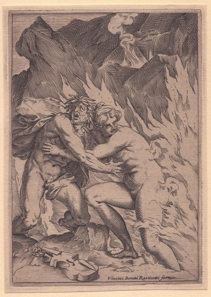 AGOSTINO CARRACCI : Orfeo ed Euridice  - Asta Stampe antiche e moderne, disegni e carte geografiche - Associazione Nazionale - Case d'Asta italiane