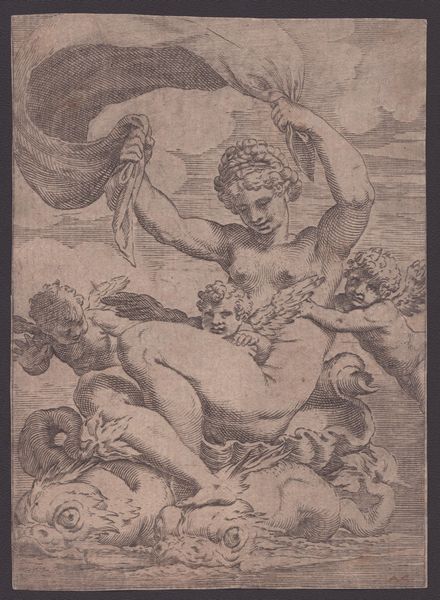 AGOSTINO CARRACCI : Venere o Galatea  - Asta Stampe antiche e moderne, disegni e carte geografiche - Associazione Nazionale - Case d'Asta italiane