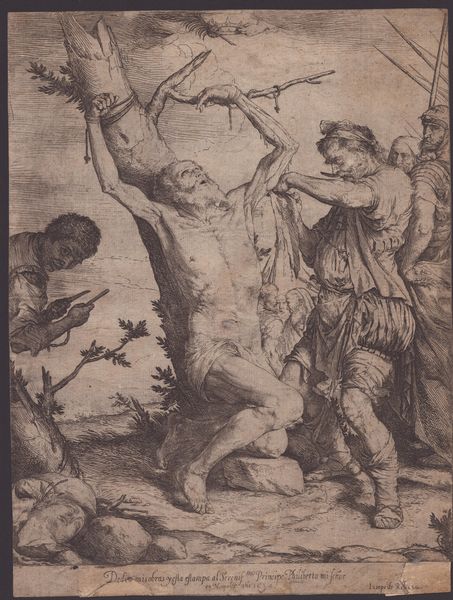 Jusepe de Ribera : Martirio di San Bartolomeo  - Asta Stampe antiche e moderne, disegni e carte geografiche - Associazione Nazionale - Case d'Asta italiane