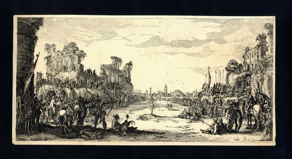 Jacques Callot : Il martirio di S. Sebastiano  - Asta Stampe antiche e moderne, disegni e carte geografiche - Associazione Nazionale - Case d'Asta italiane