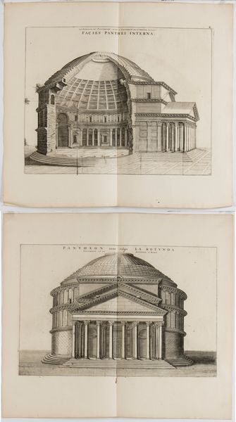 Pierre Mortier, : Pantheon nunc vulgo la Rotunda - Facies Panthei interna  - Asta Stampe antiche e moderne, disegni e carte geografiche - Associazione Nazionale - Case d'Asta italiane