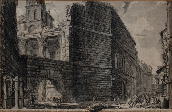 GIOVANNI BATTISTA PIRANESI : Veduta degli Avanzi del Foro di Nerva  - Asta Stampe antiche e moderne, disegni e carte geografiche - Associazione Nazionale - Case d'Asta italiane