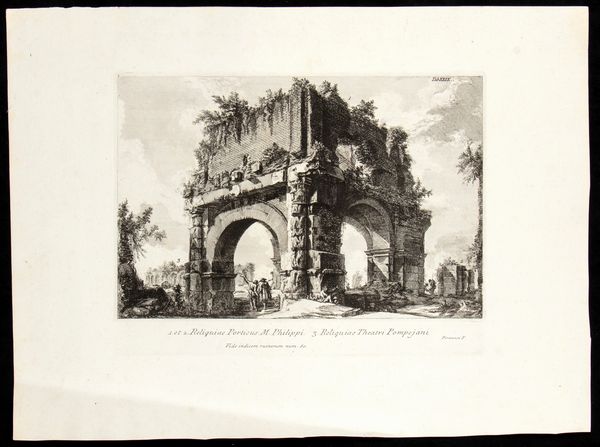 GIOVANNI BATTISTA PIRANESI : Reliquiae Porticus M. Philippi  - Asta Stampe antiche e moderne, disegni e carte geografiche - Associazione Nazionale - Case d'Asta italiane