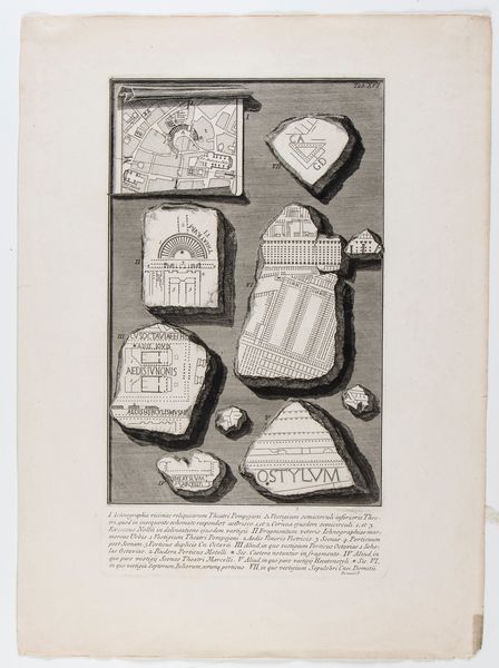 GIOVANNI BATTISTA PIRANESI : Ichnographia viciniae reliquiarum Theatri Pompejani  - Asta Stampe antiche e moderne, disegni e carte geografiche - Associazione Nazionale - Case d'Asta italiane