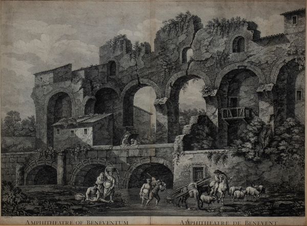 Domenico Cunego : Amphitheatre of Beneventum  - Asta Stampe antiche e moderne, disegni e carte geografiche - Associazione Nazionale - Case d'Asta italiane