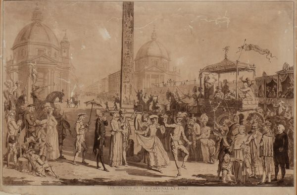 Paul Sandby : L'Apertura del Carnevale a Roma  - Asta Stampe antiche e moderne, disegni e carte geografiche - Associazione Nazionale - Case d'Asta italiane