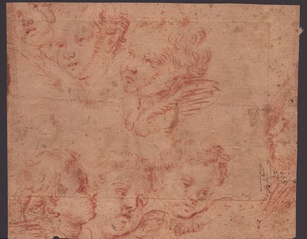 Studio per le teste di putti  - Asta Stampe antiche e moderne, disegni e carte geografiche - Associazione Nazionale - Case d'Asta italiane