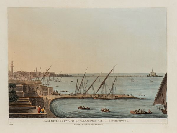 Thomas Milton : Part of the new city of Alexandria, with the Light House  - Asta Stampe antiche e moderne, disegni e carte geografiche - Associazione Nazionale - Case d'Asta italiane