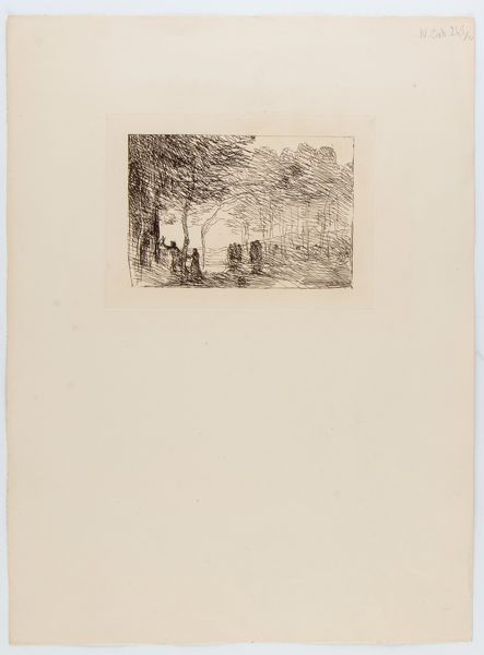 Jean-Baptiste Camille Corot (1796-1875) : Orphée entrainant Eurydike  - Asta Stampe antiche e moderne, disegni e carte geografiche - Associazione Nazionale - Case d'Asta italiane