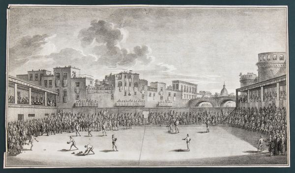 Gioco della palla a bracciale a Napoli  - Asta Stampe antiche e moderne, disegni e carte geografiche - Associazione Nazionale - Case d'Asta italiane