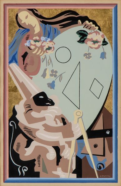 Gino Severini : Epilogue (Fleurs et Masques)  - Asta Stampe antiche e moderne, disegni e carte geografiche - Associazione Nazionale - Case d'Asta italiane