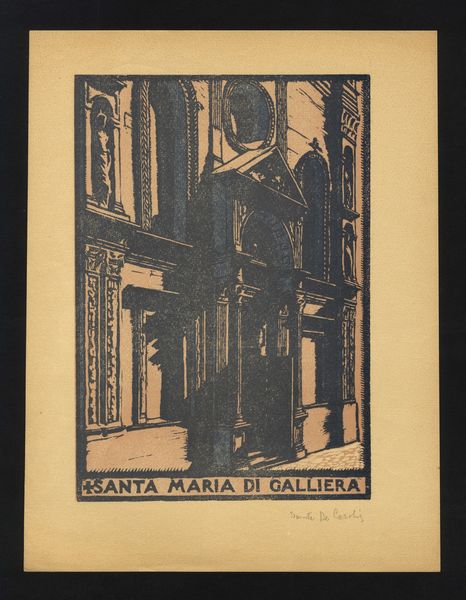 Donella De Carolis : Santa Maria di Galliera, Bologna  - Asta Stampe antiche e moderne, disegni e carte geografiche - Associazione Nazionale - Case d'Asta italiane