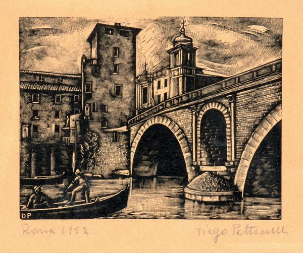 DIEGO PETTINELLI : Ponte Fabricio a Roma  - Asta Stampe antiche e moderne, disegni e carte geografiche - Associazione Nazionale - Case d'Asta italiane