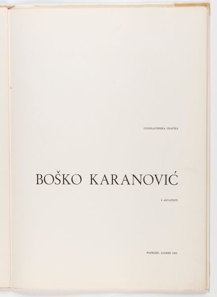 Boško Karanovic : Podela - Obala I - Obala II - Bulevar - Topcider - Makis - Psenica - Odmor  - Asta Stampe antiche e moderne, disegni e carte geografiche - Associazione Nazionale - Case d'Asta italiane