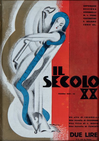 Enrico Prampolini : Il secolo XX  - Asta Stampe antiche e moderne, disegni e carte geografiche - Associazione Nazionale - Case d'Asta italiane