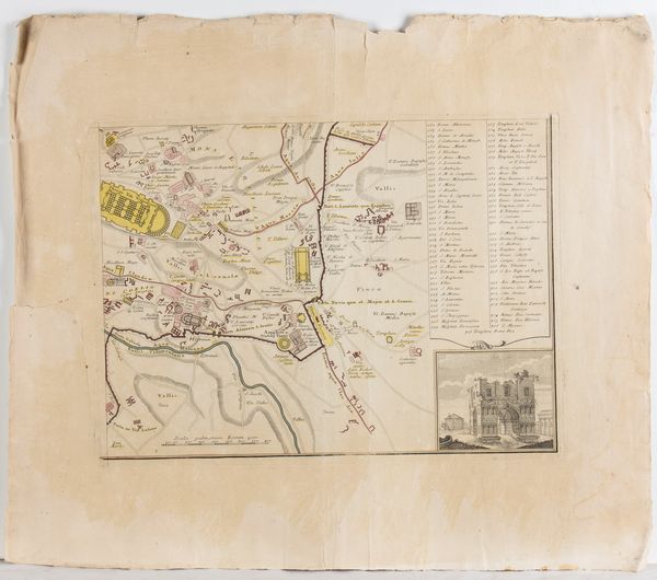 EREDI JOHANN BAPTIST HOMANN : Urbis Romae Ichnographia à Leonardo Bufalino Ligneis formis evulgata atque aeri incisa à Joh. Baptista Nolli Geometra et Architecto sumi Pontificis Benedicti XIV...  - Asta Stampe antiche e moderne, disegni e carte geografiche - Associazione Nazionale - Case d'Asta italiane