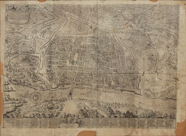 Ottavio Ballada : Pianta della città di Pavia  - Asta Stampe antiche e moderne, disegni e carte geografiche - Associazione Nazionale - Case d'Asta italiane