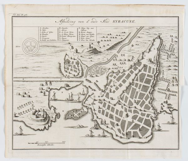 Afbeelding van d'oude Stad Syracuse  - Asta Stampe antiche e moderne, disegni e carte geografiche - Associazione Nazionale - Case d'Asta italiane