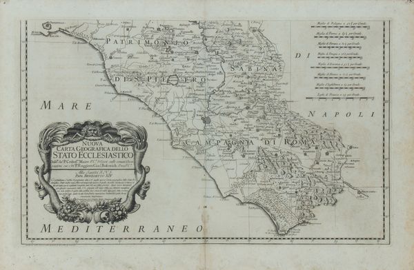 Ruggero Giuseppe Boscovich : Nuova carta geografica dello Stato Ecclesiastico  - Asta Stampe antiche e moderne, disegni e carte geografiche - Associazione Nazionale - Case d'Asta italiane