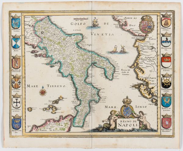 Matthäus Merian I : Regno di Napoli  - Asta Stampe antiche e moderne, disegni e carte geografiche - Associazione Nazionale - Case d'Asta italiane