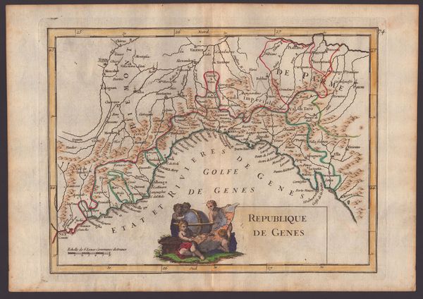 George-Louis Le Rouge : Republique de Genes - La Lombardie Le Curs Du Po &c. Le Duche de Toscane  - Asta Stampe antiche e moderne, disegni e carte geografiche - Associazione Nazionale - Case d'Asta italiane