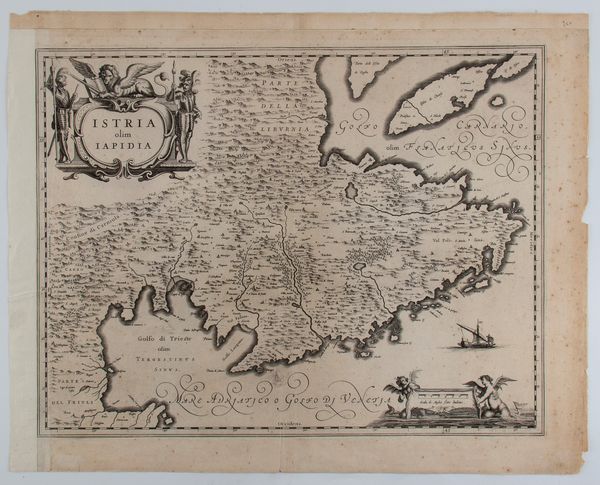 Willem Janszoon Blaeu : Istria olim Iapidia  - Asta Stampe antiche e moderne, disegni e carte geografiche - Associazione Nazionale - Case d'Asta italiane