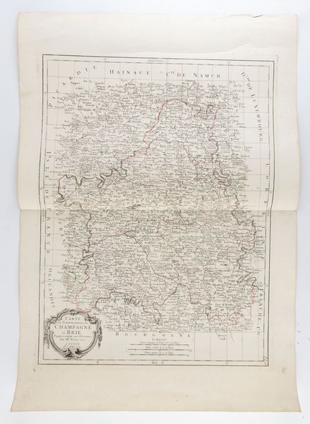 Carte de Gouvernement de Champagne et Brie  - Asta Stampe antiche e moderne, disegni e carte geografiche - Associazione Nazionale - Case d'Asta italiane