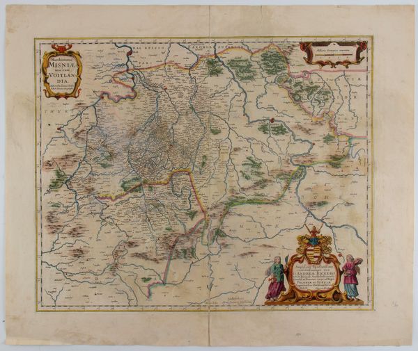 JODOCUS HONDIUS : Marchionatus Misniae una cum Voitlandia  - Asta Stampe antiche e moderne, disegni e carte geografiche - Associazione Nazionale - Case d'Asta italiane